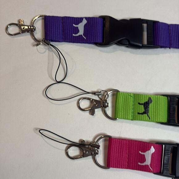 NWOT set of 3 Victoria secret pink lanyards - Picture 3 of 3